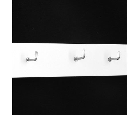 Jewellery Cabinet with Mirror and LED Light - White