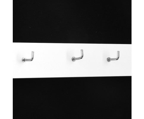 Jewellery Cabinet with Mirror and LED Light - White