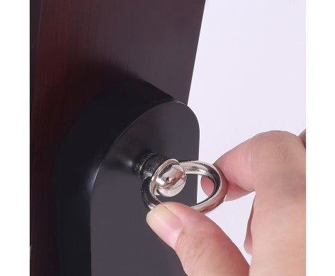 110cm Mirror with Cabinet - Walnut