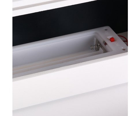 Jewellery Cabinet with Mirror and LED Light - White