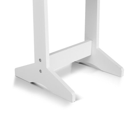 Jewellery Cabinet with Mirror and LED Light - White