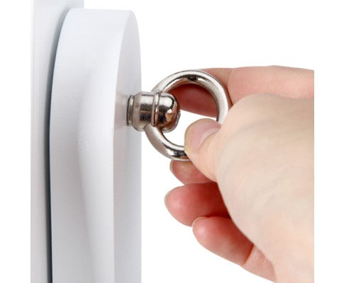 Jewellery Cabinet with Mirror and LED Light - White