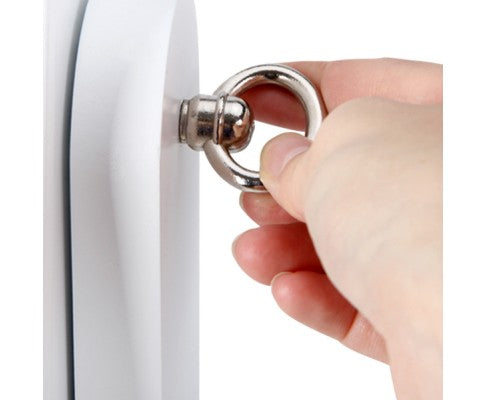 Jewellery Cabinet with Mirror and LED Light - White