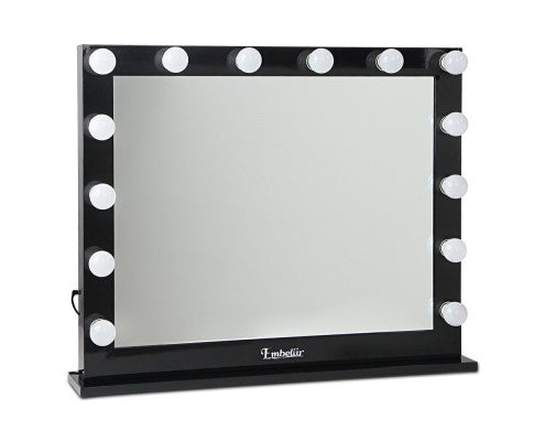 Embellir Make Up Mirror with LED Lights - Black
