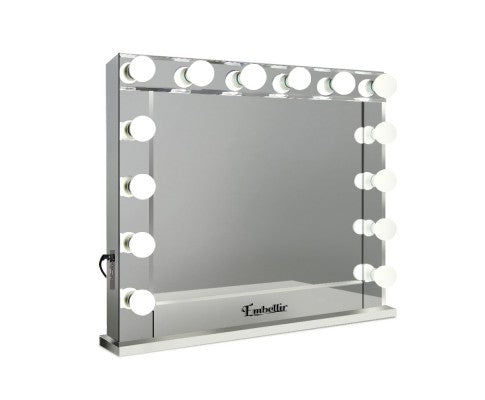 Embellir Make Up Mirror with LED Lights - Silver