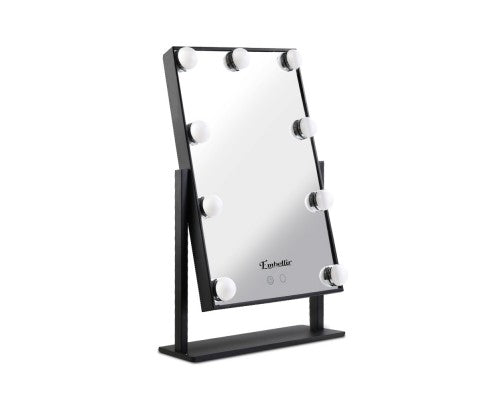 Embellir LED Standing Makeup Mirror - Black