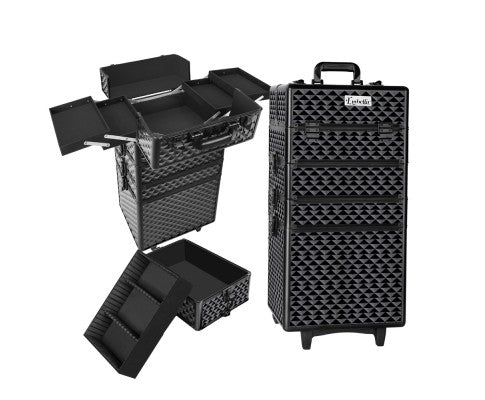 Embellir 7 in 1 Portable Cosmetic Beauty Makeup Trolley - Diamond Black