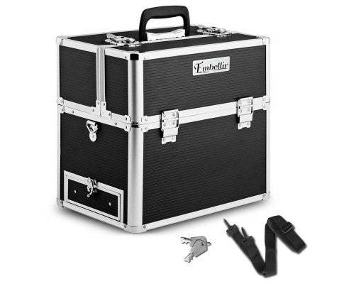 Embellir Portable Cosmetic Beauty Makeup Carry Case - Black