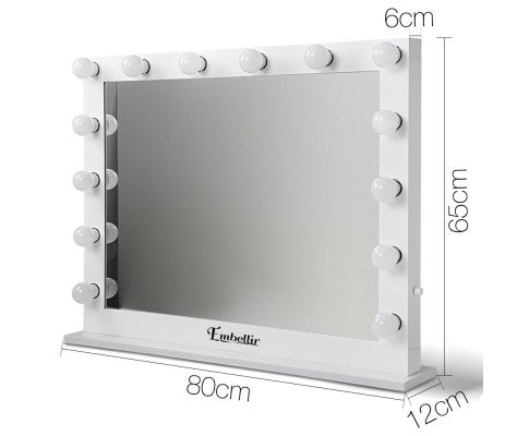 Embellir Make Up Mirror with LED Lights - White