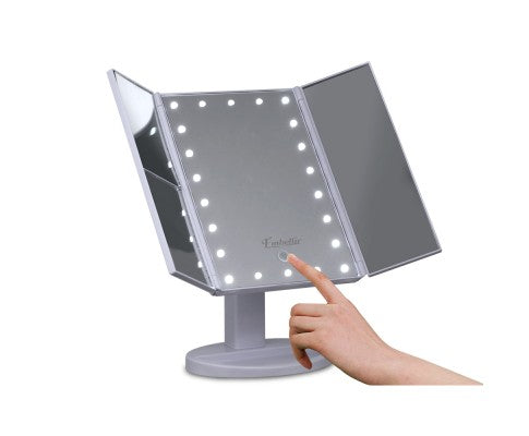 Embellir LED Tri-Fold Make Up Mirror