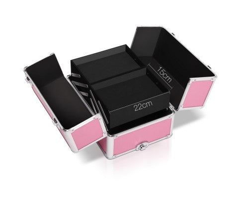 Embellir 7 in 1 Portable Cosmetic Beauty Makeup Trolley - Pink