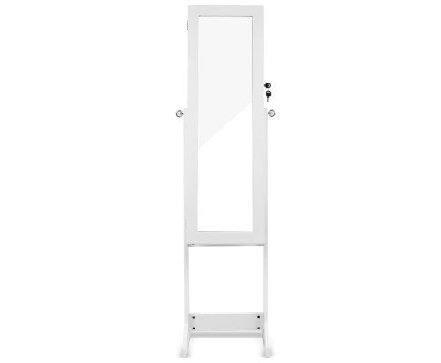 110cm Mirror with Cabinet - White