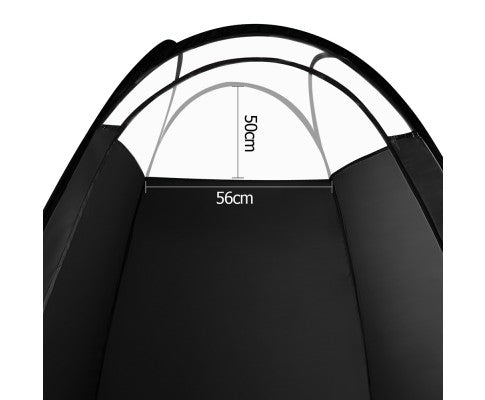 Portable Pop Up Tanning Tent - Black