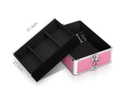 Embellir 7 in 1 Portable Cosmetic Beauty Makeup Trolley - Pink