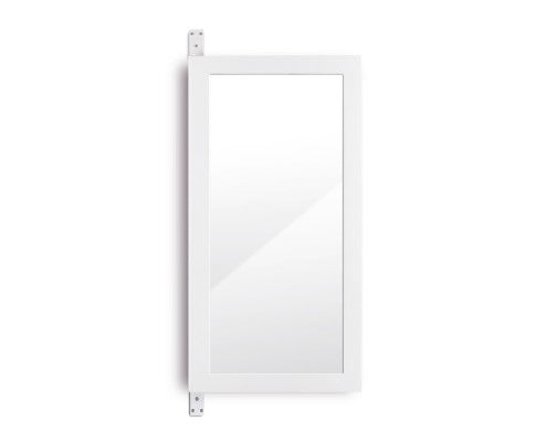 Wall Mounted Mirror with Jewellery Cabinet - White