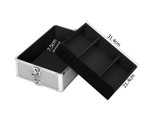 Embellir 7 in 1 Portable Cosmetic Beauty Makeup Trolley - Silver