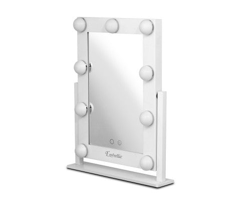 Embellir LED Standing Makeup Mirror - White