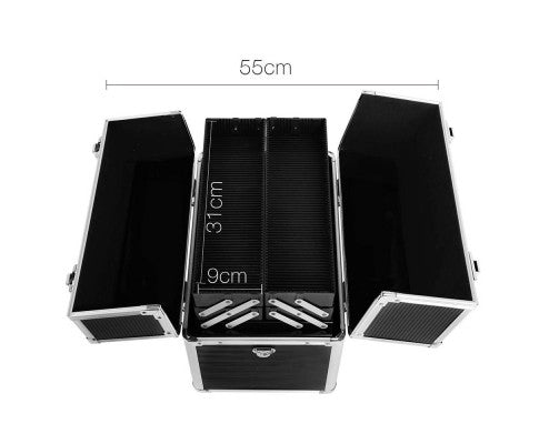 Embellir Portable Cosmetic Beauty Makeup Carry Case - Black