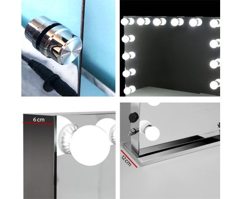 Embellir Holly Wood Make Up Mirror with LED Light Bulbs