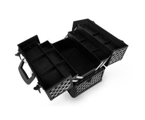 Embellir Portable Cosmetic Beauty Makeup Case - Diamond Black