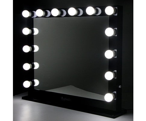 Embellir Make Up Mirror with LED Lights - Black