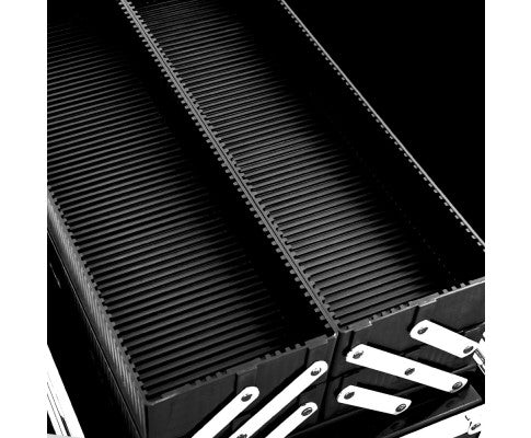 Embellir Portable Cosmetic Beauty Makeup Case with Mirror - Black