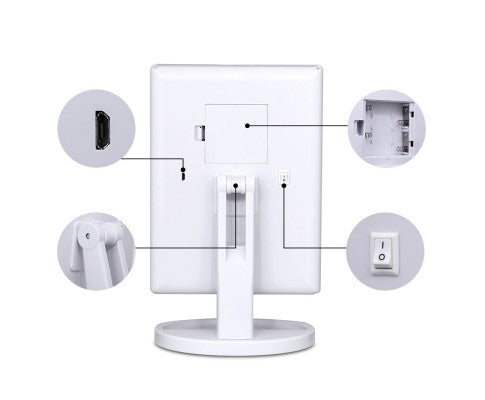 Embellir LED Tri-Fold Make Up Mirror