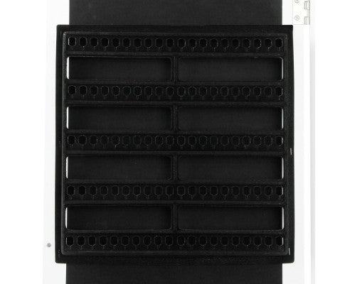 Wall Mounted Jewellery Cabinet with Mirror - White