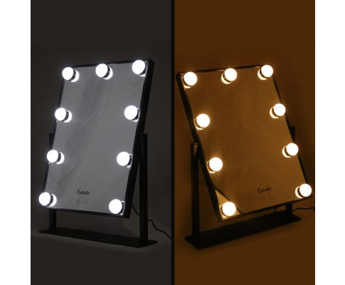 Embellir LED Standing Makeup Mirror - Black