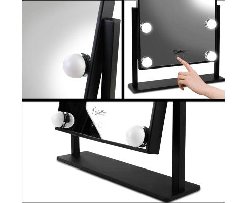 Embellir LED Standing Makeup Mirror - Black
