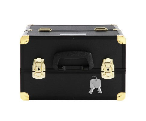 Embellir Portable Cosmetic Beauty Makeup Case - Black & Gold