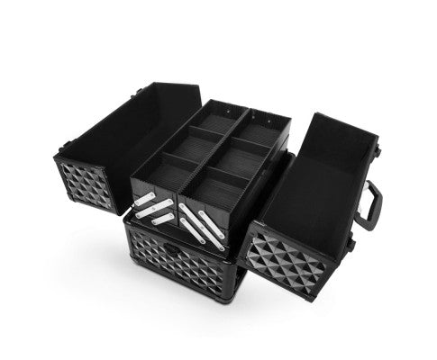 Embellir Portable Cosmetic Beauty Makeup Case - Diamond Black