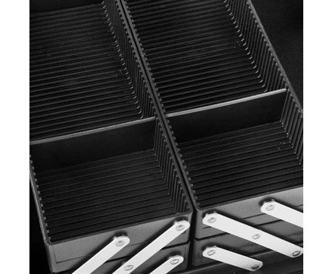 Embellir Portable Cosmetic Beauty Makeup Case with Mirror - Diamond Pink