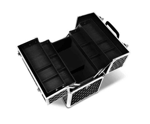 Embellir Portable Cosmetic Beauty Makeup Carry Case - Diamond Black