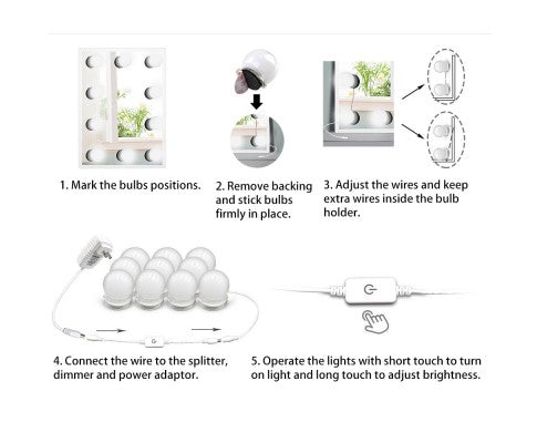 Mirror LED Lights Kit
