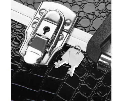 Embellir Portable Cosmetic Beauty Makeup Case - Crocodile Black