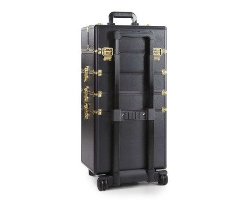 Embellir 7 in 1 Portable Cosmetic Beauty Makeup Trolley - Black & Gold