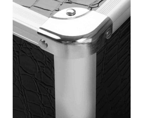 Embellir Portable Cosmetic Beauty Makeup Case - Crocodile Black