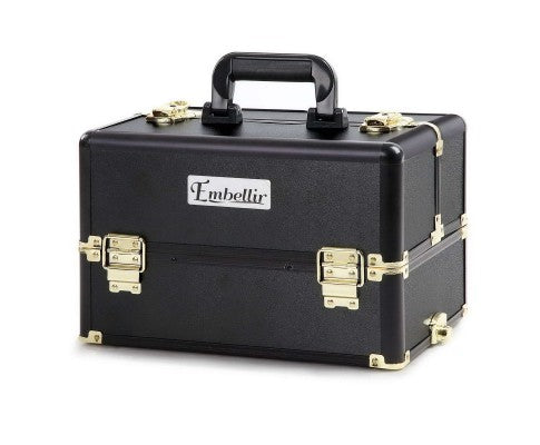 Embellir 7 in 1 Portable Cosmetic Beauty Makeup Trolley - Black & Gold