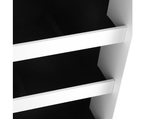 110cm Mirror with Cabinet - White