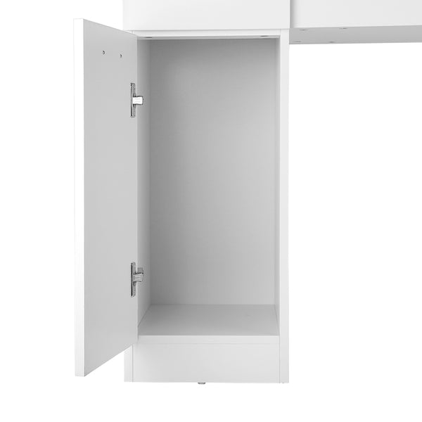 Dressing Table with Mirror - White