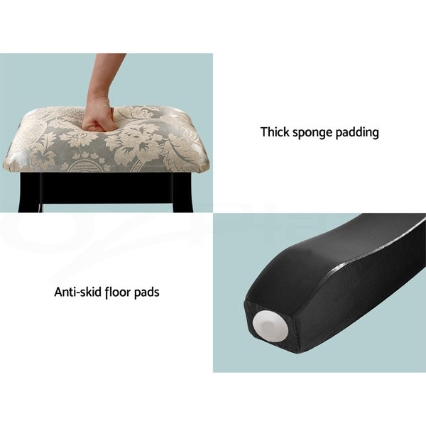 Artiss Dressing Table with Mirror - Black