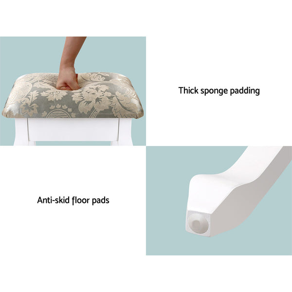 Artiss Dressing Table with Mirror - White